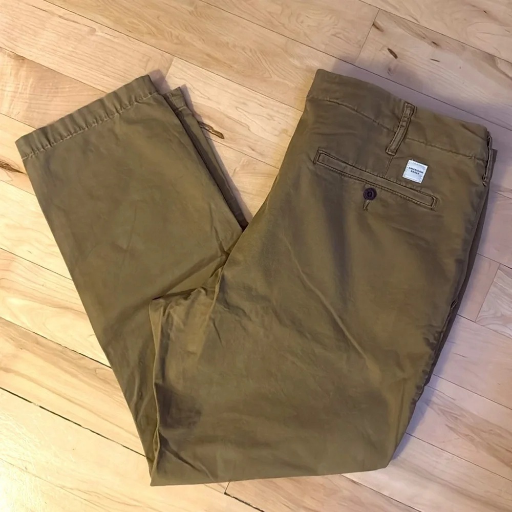 NWOT Men’s American Eagle Original Straight Lived In Khaki Pants - Picture 2 of 4
